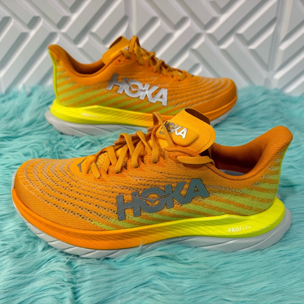 Hoka One One Mach 5 'Radiant Yellow Evening Primrose' Men’s Shoes. New - Picture 2 of 15